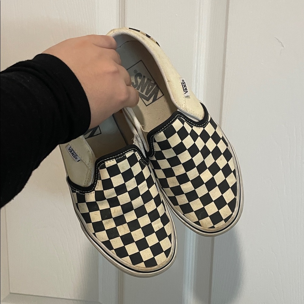 Vans Men's Checkered Slip-On Sneakers